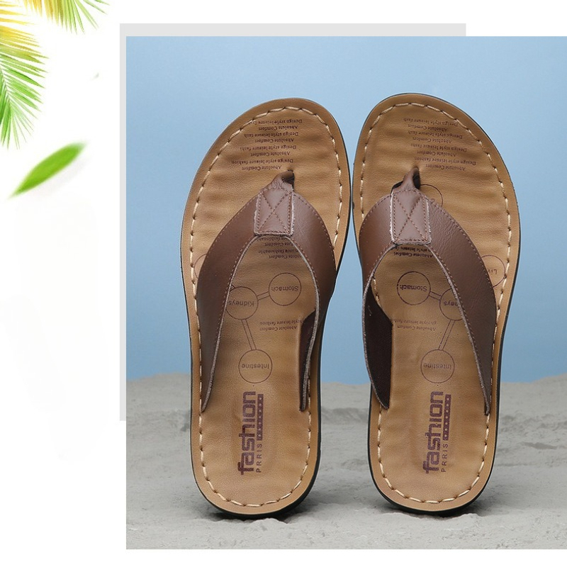 Men'S Shoes Hey Dude - 2026 Herren Leder Flip-Flops Outdoor Strand