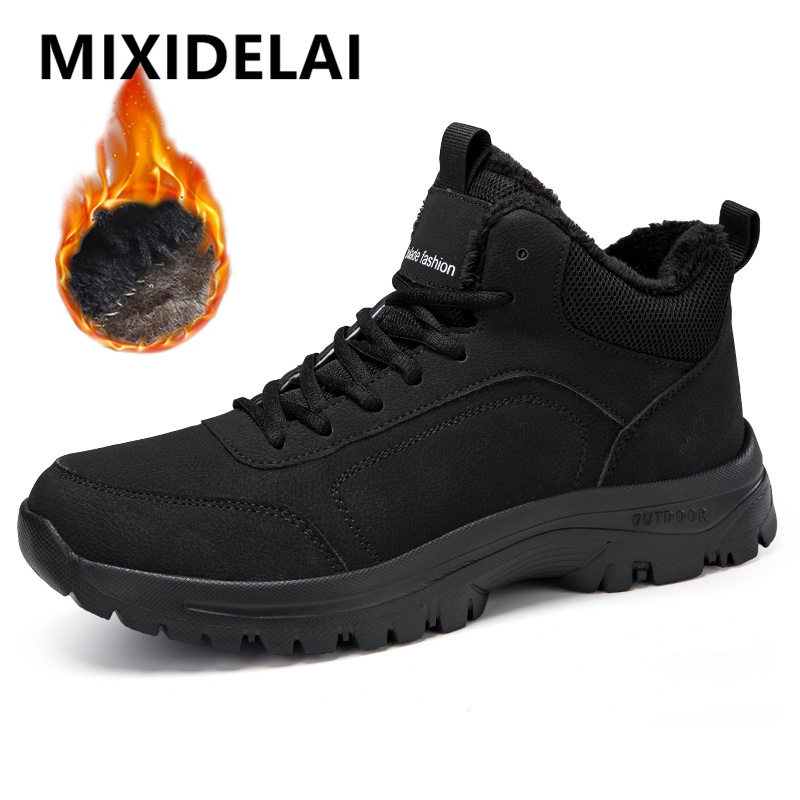 Men'S Shoes Hoka Sale - Winter herren Stiefel Warme Plüsch männer