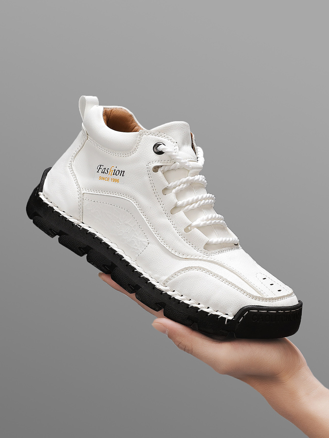 Men'S Shoes Hoka Sale - Handgefertigte Mid-Top-Freizeitschuhe für Herren, modische Schnürsneaker