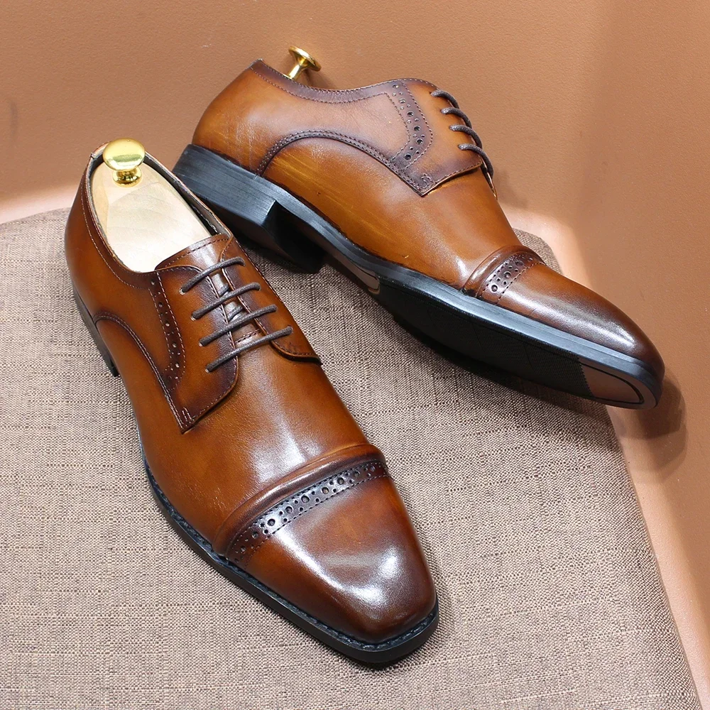 Robuste Oxfords mit Kappe und  – Men'S Shoes Smart Bewertung und Preis
